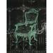 Ophelia & Co. Chalkboard Chair & Iron - Wrapped Canvas Print Canvas in White | 48 H x 36 W x 1.25 D in | Wayfair 3E318A1F1B4C4746BEAC8710A8FE6F2D