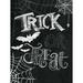 The Holiday Aisle® Trick or Treat 2 - Wrapped Canvas Print Canvas in White | 48 H x 36 W x 1.25 D in | Wayfair B961DFA0658A4F05BEDD8848703C3A2C