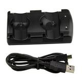 USB Dual Charging Charger Dock Station for PS3 Wireless Controller PS3 Move