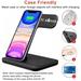 Shengshi 3 In 1 Wireless Charger Wireless Charging Station Compatible With Apple Watch Series 5/4/3/2/1 & AirPods Black