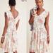 Anthropologie Dresses | Frye X Anthropologie Luna Tiered Dress. Euc | Color: Cream/Red | Size: Xl