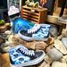 Vans Shoes | Floral Blue Sk8-Hi Tapered Sneaker In Floral Blue/ White | Color: Blue/White | Size: 7