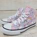 Converse Shoes | Converse Ctas Hi Rainbows + Unicorn Pastel/ Neon Sneakers Junior Kids Size 3 | Color: Pink/White | Size: 3g