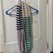 American Eagle Outfitters Accessories | Aeo Multi Color Striped Infinity Scarf | Color: Green/Purple | Size: Os