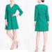 J. Crew Dresses | J Crew Green Eyelet Dress V-Neck Dress Size 4 | Color: Green | Size: 4