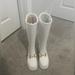 Gucci Shoes | Authentic Gucci White Knee High Rain Boots With Gold Horsebit | Color: White | Size: 8