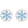 Disney Jewelry | Disney Frozen Elsa Snowflake Earrings | Color: Blue/Silver | Size: Os