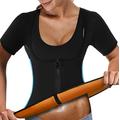 NonEcho Women Sauna Body Shaper Sweat Suit Sleeve Spa Cami Hot Neoprene Slimming Workout Vest Weight Loss Top