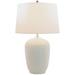 Port 68 Franklin 32" Glossy Cream White Porcelain Table Lamp