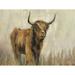 Foundry Select Highland Mountain Cow by Silvia Vassileva - Wrapped Canvas Print Canvas | 12 H x 16 W x 1.25 D in | Wayfair