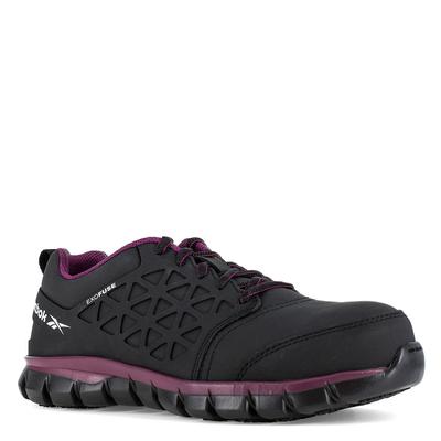 Reebok Work Sublite Cushion Work EXOFUSE Composite Toe - Womens 6 Black Oxford W