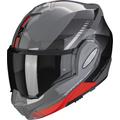 Scorpion Exo-Tech Evo Genre Klapphelm, schwarz-grau-rot, Größe XL