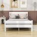 Red Barrel Studio® Wood Platform Bed w/ Headboard & Footboard in Gray/White | 35 H x 57 W x 79 D in | Wayfair 997795DBB90944E7BF7941634F7B54E4