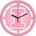 Sun Time Illinois Fighting Illini Wall Clock Glass/Plastic in Pink | 11.5 H x 11.5 W x 1.5 D in | Wayfair ST-CO3-IFI-PWCLOCK