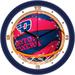 Sun Time Dayton Flyers Basketball 11.5" Wall Clock Glass/Plastic in Blue/Red | 11.5 H x 11.5 W x 1.5 D in | Wayfair ST-CO3-UDF-SDCLOCK