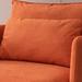 Armchair - Mercer41 Latreece 30.7 inches Wide Armchair Linen/Fabric in Orange/White/Brown | 33.1 H x 30.7 W x 31.3 D in | Wayfair