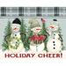 The Holiday Aisle® Holiday Cheer Snowmen - Wrapped Canvas Print Metal | 24 H x 32 W x 1.25 D in | Wayfair 74004DB135C84AC8AB8DD355B3933F2A