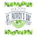 The Holiday Aisle® Happy St. Patrick's Day - Wrapped Canvas Print Metal | 32 H x 24 W x 1.25 D in | Wayfair 5B22DDDA01F749EC9ABEA58E04456E73