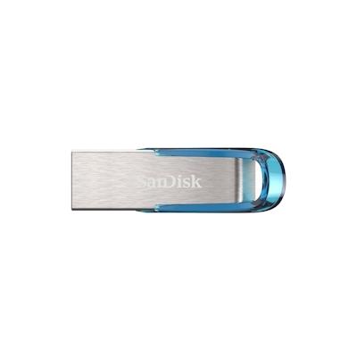 SanDisk Ultra Flair USB-Stick 128 GB USB Typ-A 3.2 Gen 1 (3.1 Gen 1) Blau, Silber