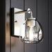 Luxury Vintage Wall Sconce 9.125H x 6W with Americana Style Brushed Nickel UHP4180 by Urban Ambiance