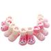 JDEFEG Stepping Stones Shoes Girl Children Autumn and Winter Fashion Cute Cartoon Comfortable Thickened Thermal Socks(5Pcs) Shoes Baby Girls Boots Knitting Cotton Pink S