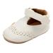 0-6 Months Baby Girls Shoes Infant Mary Jane Flats Princess Wedding Dress Baby Sneaker Shoes Toddler Shoes Baby Girls Cute Fashion Soft Bottom Sandals White