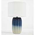 SAFAVIEH Adley 23 in. Seaside Ombre Table Lamp Blue/White