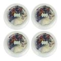 Fox Run Microwave Plate Cover Splatter Shield Food Cover 9.5 inch with Steam Vents Clear 4 Pack
