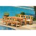 Grade-A Teak Dining Set: 6 Seater 7 Pc: 71 Rectangle Table And 6 Osborne Arm Chairs Outdoor Patio WholesaleTeak #WMDSWVm