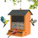 Squirrel proof outdoor wild bird feeder