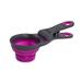 Dexas Pets Collapsible KlipScoop Collapsible Dry Dog Food Scoop and Dog Food Bag Clip 1/2 Cup Capacity Fuchsia (PW6504322405)