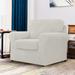 CHUN YI Elastic Textured Grid Separate Box Cushion Armchair Slipcover