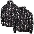 Men's Freeze Max Black The Simpsons Electric Bart Raglan Full-Zip Puffer Jacket