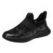 KaLI_store Sneakers for Women 2023 Women Walking Sneakers Casual Comfortable Breathable Lightweight Mesh Non Slip Fashion Shoes Black 7