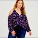 Torrid Tops | New! Torrid Floral Cold Shoulder Top, New With Tags On, Size 2x, Stunning! | Color: Blue/Pink | Size: 2x