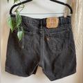 Levi's Shorts | Levis 550 Orange Tab Vintage Black Denim Short Size 34 | Color: Black/Gray | Size: 34