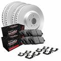 R1 Concepts Front Rear Brakes and Rotors Kit |Front Rear Brake Pads| Brake Rotors and Pads| Performance Off-Road Brake Pads and Rotors | Hardware Kit WDVH2-42010