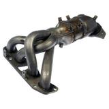 Exhaust Manifold with Integrated Catalytic Converter - Compatible with 2002 - 2003 Nissan Altima 2.5L 4-Cylinder