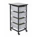 Single Row Mobile Large Bin Storage Unit