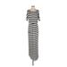 Casual Dress - Maxi: Ivory Stripes Dresses - Women's Size 0