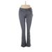 Sonoma Goods for Life Jeggings - Low Rise Boot Cut Boot Cut: Gray Bottoms - Women's Size 6 Petite - Dark Wash