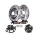 2000-2003 Ford F150 Front Brake Pad and Rotor and Wheel Hub Kit - Detroit Axle