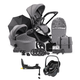 iCandy Core Travel System - Complete Bundle - Maxi Cosi Pebble 360 plus ISOFIX Base Light Grey