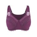 Women's Pink / Purple Claret Silk Back Support Cotton Sports Bra - Pink & Purple Extra Small Juliemay Lingerie