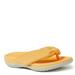 Original Comfort By Dearfoams Olivia Low Foam Thong Sandal - Womens 7 Yellow Sandal Medium