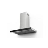 Faber Stilo Glass 30" 600 CFM Convertible Wall Mount Range Hood in Silver w/ Wi-Fi Remote Control Included in Gray | 29.94 W x 17.88 D in | Wayfair