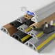Protecteur de câble de sol en PVC Anti-extrusion auto-adhésif protection de câble d'alimentation