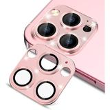 for iPhone 13 Pro Max 6.7 /iPhone 13 Pro 6.1 Metal Camera Lens Protector Strong Adhesion with Star Filter 9H Tempered Glass Ultra HD Anti-Scrach Case Friendly Camera Lens Protector (Pink)