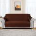 The Twillery Co.® Ayalisse Quilted Reversible Box Cushion Sofa Slipcover Polyester in Brown | 40 H x 78 W x 22 D in | Wayfair