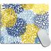Mouse Pad Green Spring Flower Blue Yellow and Navy Chrysanthemum Brown Mouse Pad Mousepad Rectangle Customized Mouse Pads with Designs Non-Slip Rubber Smooth MousePads for Computer Laptop